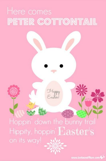 Here Comes Peter Cottontail - A PicMonkey Tutorial 750x1135