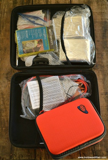 Inside Contents of Vehicle Emergency Kit