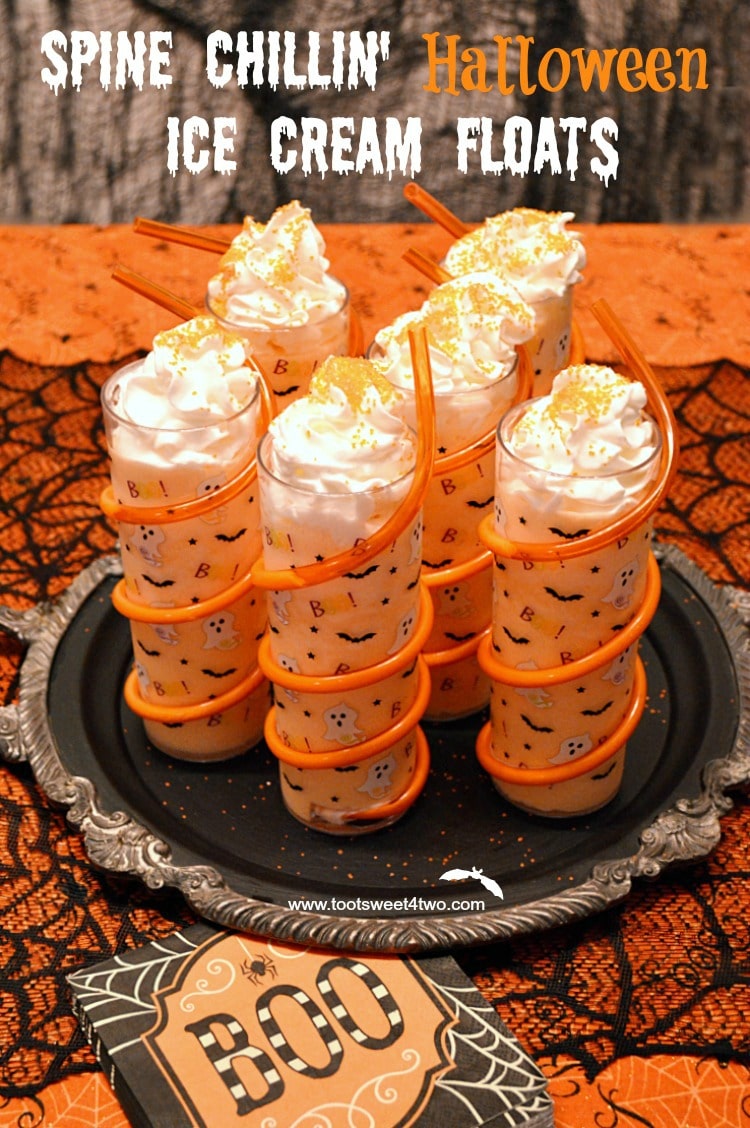 Spine Chillin’ Halloween Ice Cream Floats