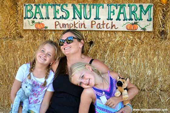 Tiffany and the Princesses P at the pumpkin patch 2015