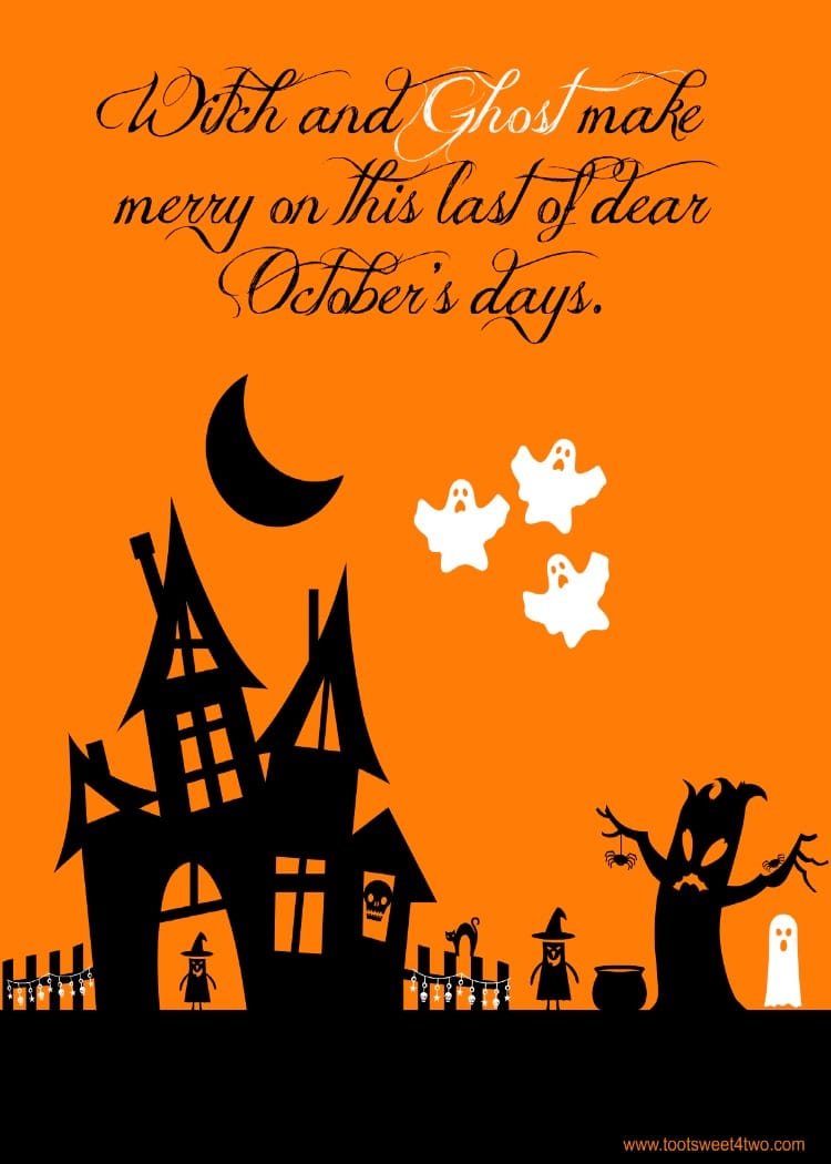 FREE Halloween Printables - Witch and Ghost