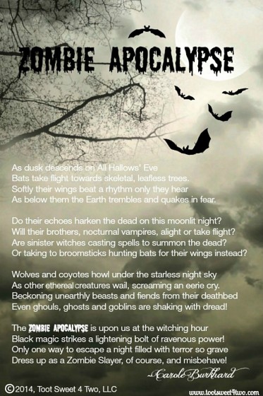 Zombie Apocalypse poem 750x1127