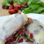 Leftover Open-faced Turkey Cranberry Sandwich - a delicious way to use Thanksgiving leftovers