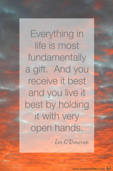 Open Hands quote by Leo O'Donovan 750x1131