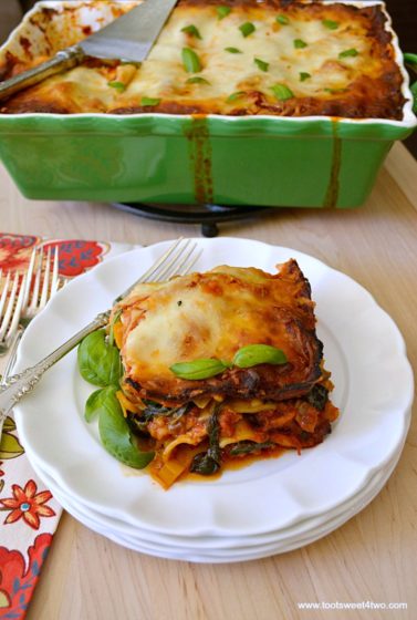Mile High Veggie Stacked Lasagna - Toot Sweet 4 Two