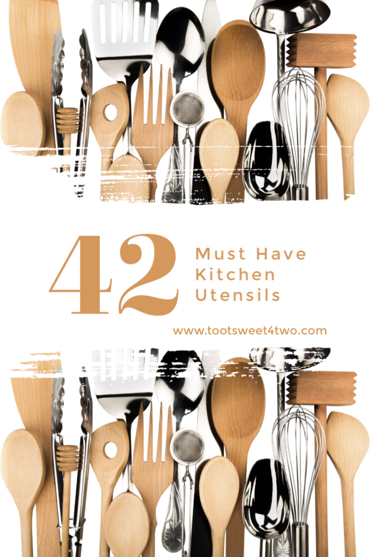 a bunch of various kitchen utensils