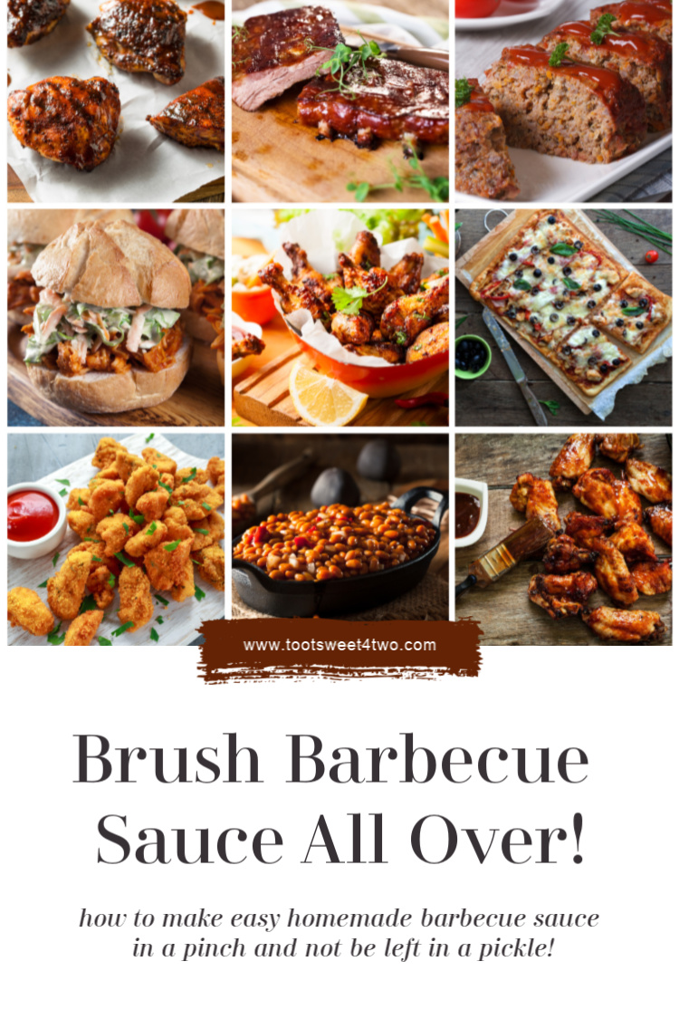 collage of different recipes that use barbecue sauce