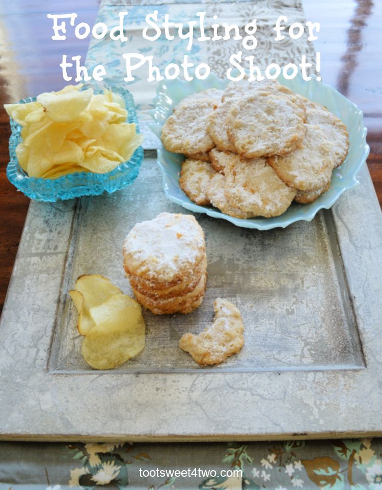 Potato Chip Cookies - food styling for photo shoot