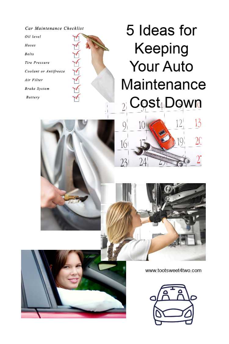 collage of ideas for auto maintenance