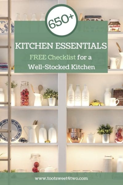 650 kitchen essentials list for a well-stocked kitchen