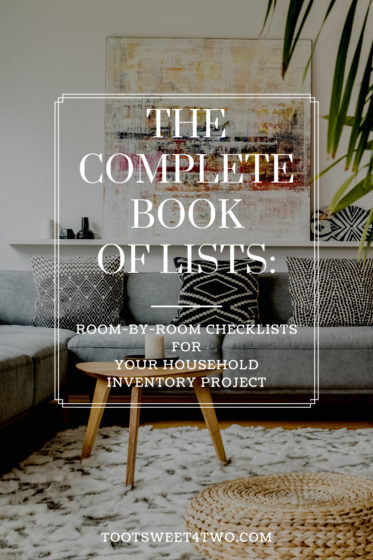 Complete Home Inventory Checklists