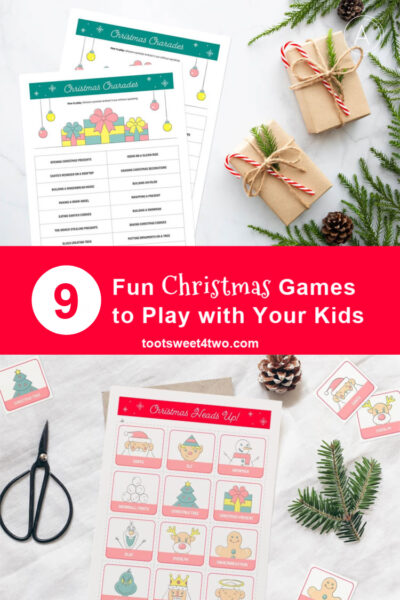 Various Christmas Games - Flat Lay